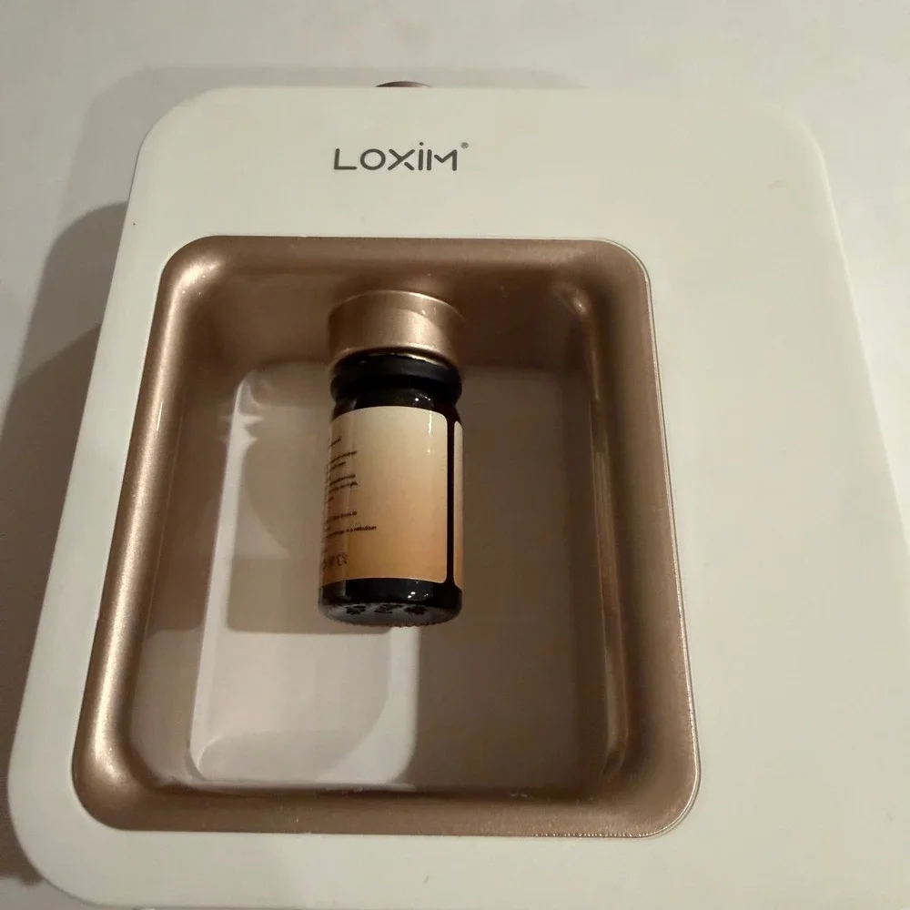 Loxim Waterless Essential Oil Diffuser White Gold Nebulizer USB-C Portable LX-01